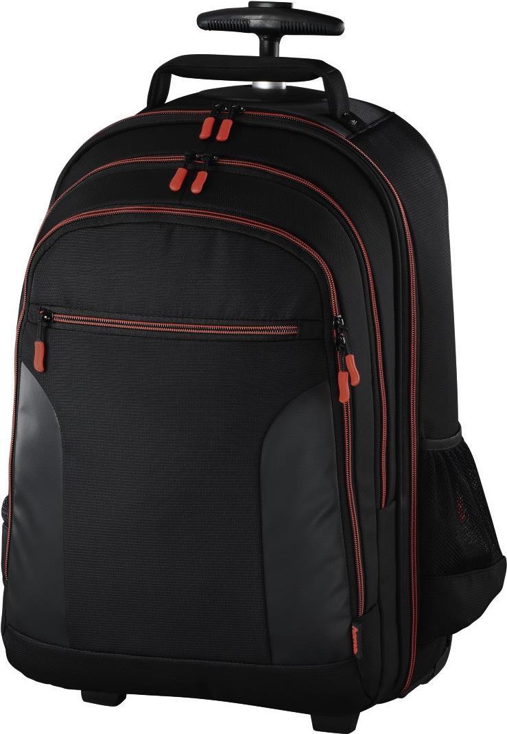 Hama Miami Custodia trolley Nero, Rosso (Miami Camera Trolley BLK/RED - Hama Miami Camera Equipment Trolley Bag padded with rem
