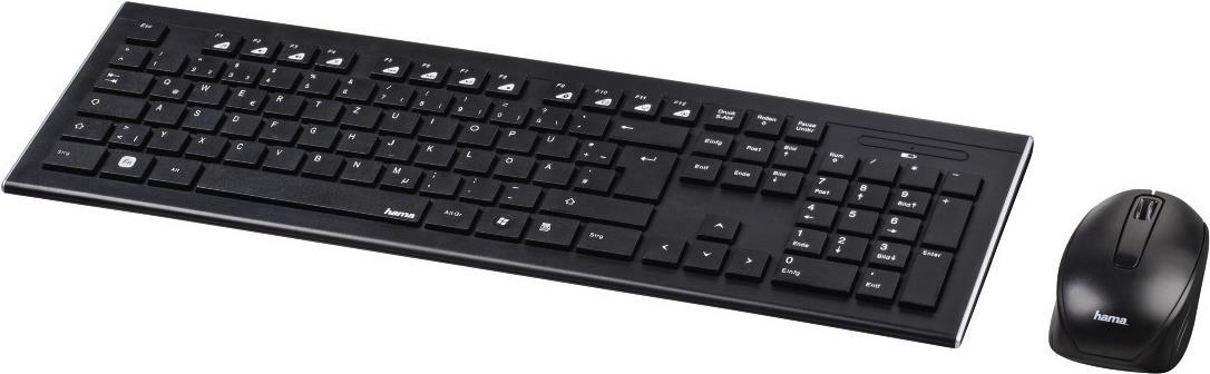 Set tastiera e mouse wireless Hama 182664 nero
