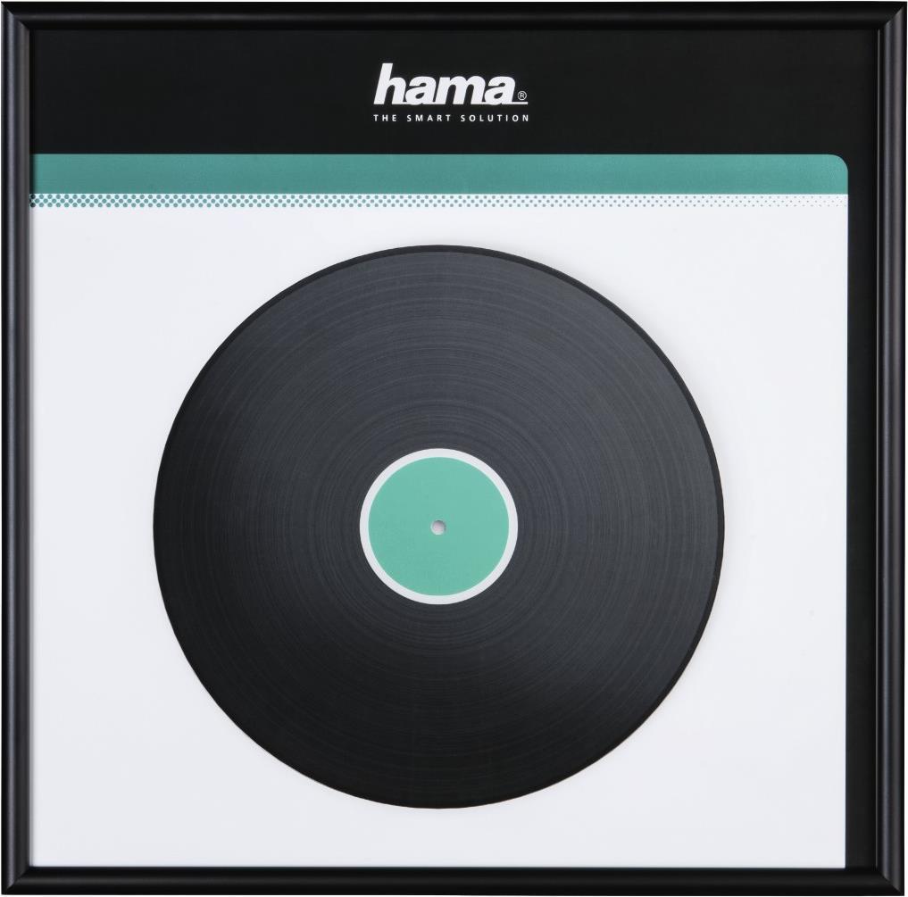 Hama LP Wall Mount Cover Frame Aluminium Black 31.5 x 31.5 cm