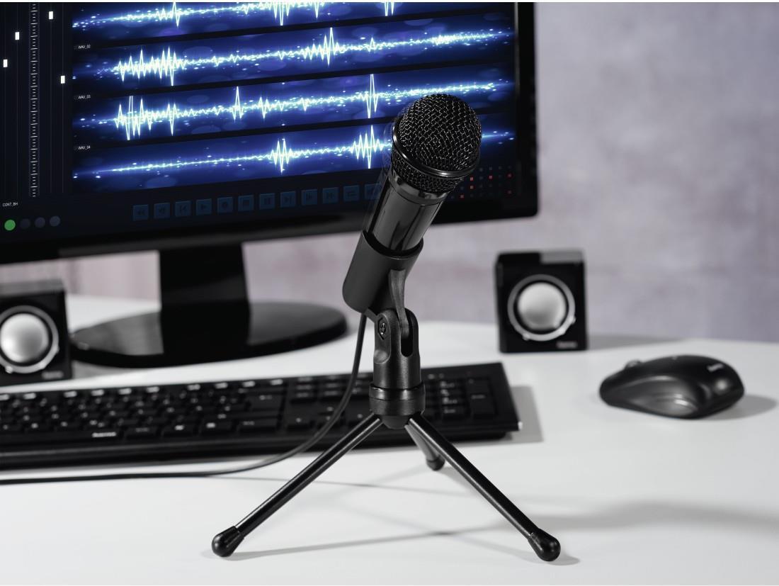Hama Microfono per PC Mic-P35 omnidirezionale connettore jack 3.5 mm (Hama MIC-P35 Allround Microphone for PC and Notebooks 3.5