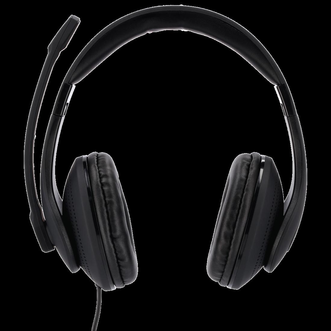Hama HS-P200 Auricolare Cablato A Padiglione Ufficio Nero (Hama HS-P200 PC Office Headset Dual 3.5 - HS-P200sPC Office Headset
