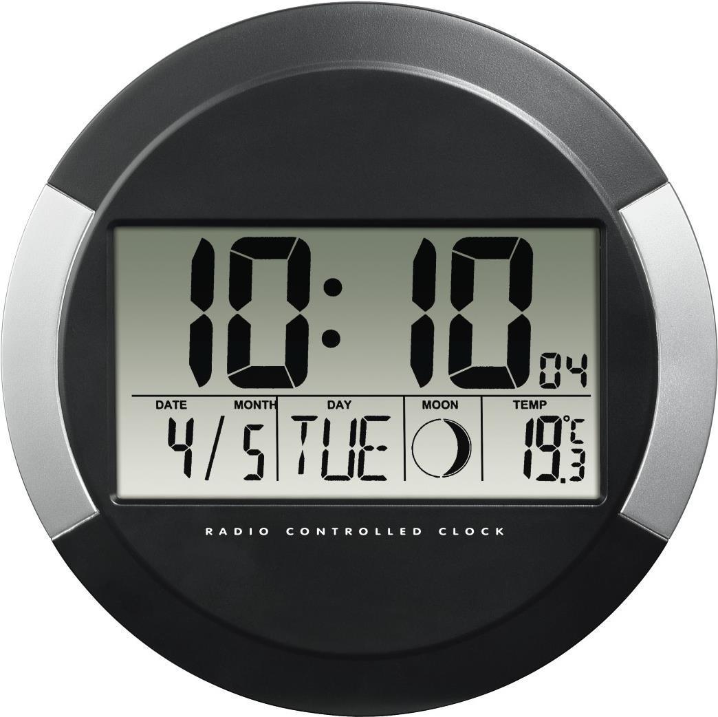 Orologio da parete radio digitale Hama Orologio da parete radio Hama DCF PP-245 245 cm nero