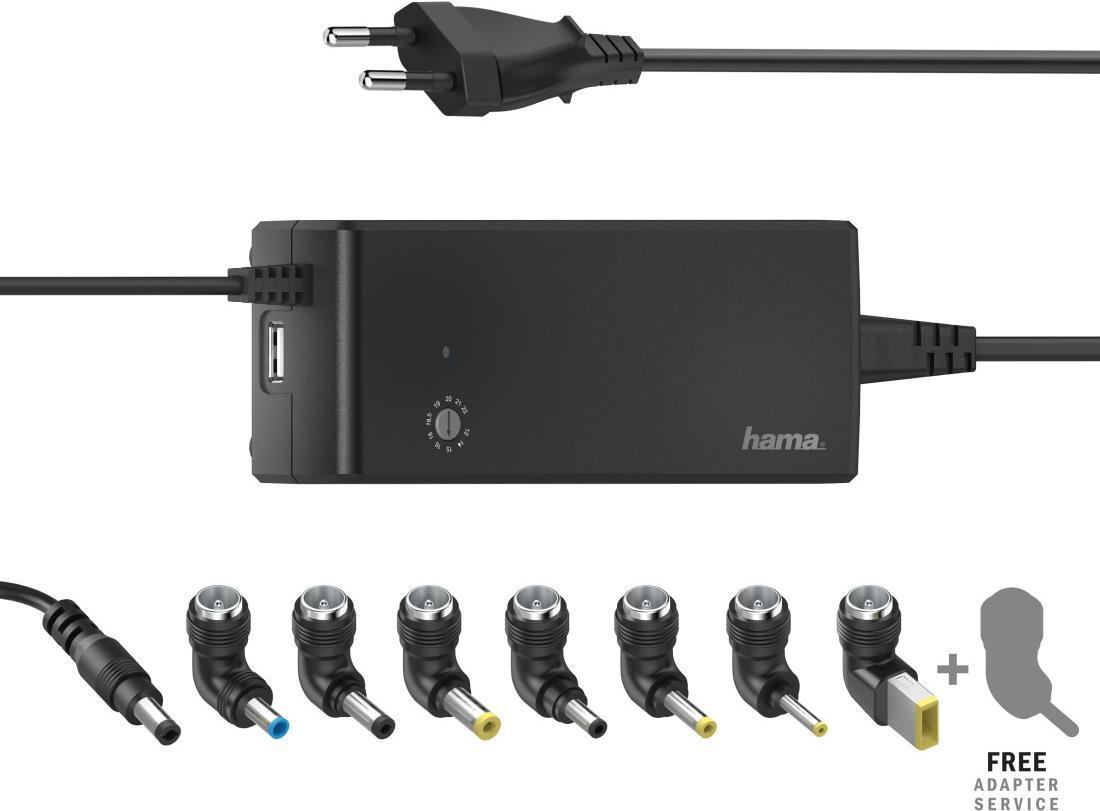 Hama 00200004 Caricabatterie per dispositivi mobili Computer portatile Nero AC Interno (Hama Universal Power Supply Unit - str)