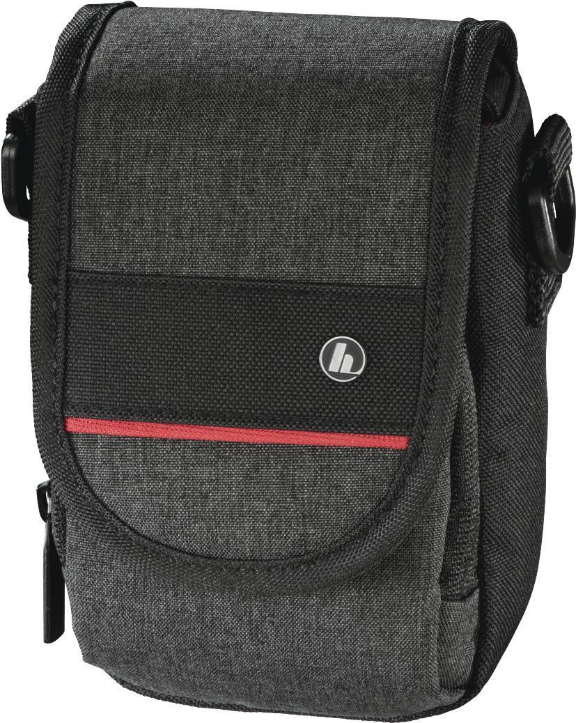 Hama Valletta 90P Compact Camera Case Belt Loop Shoulder Strap Black 7.5 x 5.2 x 13 cm Compartment