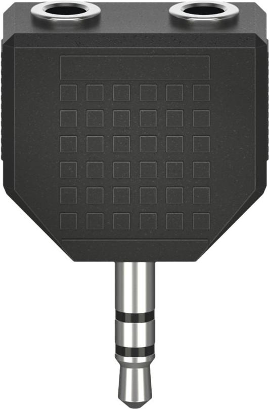 Hama Essential Line - Splitter audio - connettore mini jack stereo maschio a connettore mini jack stereo femmina - nero (002051