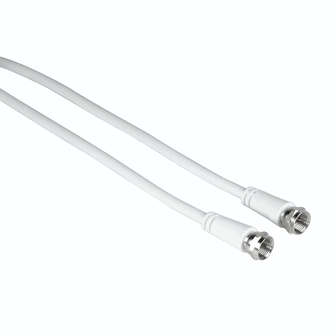 Hama 00205038 cavo coassiale 3 m F Bianco