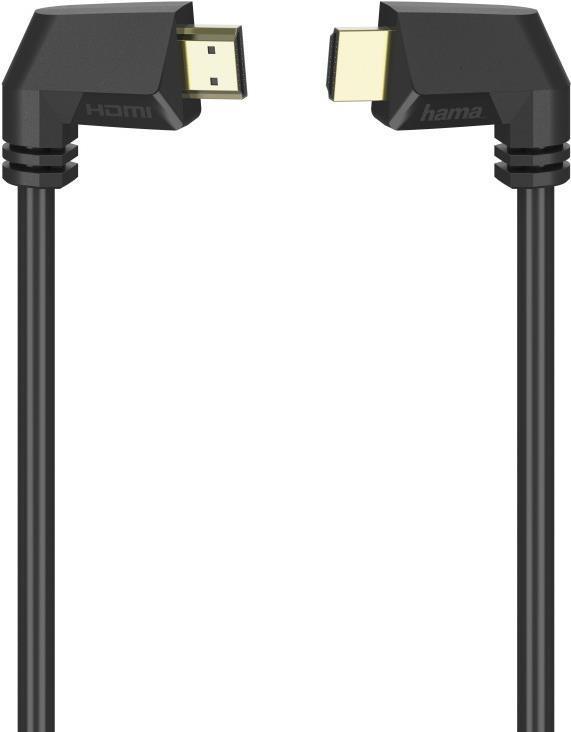 Hama High Speed 90 HDMI Cable Ultra-HD 4K Ethernet Gold-Plated 1.5 Metre