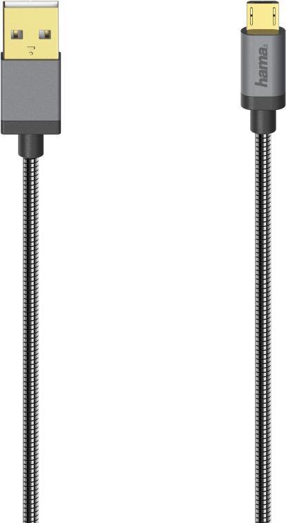 Hama 00200500 cavo USB USB 2.0 075 m Micro-USB A USB A Antracite
