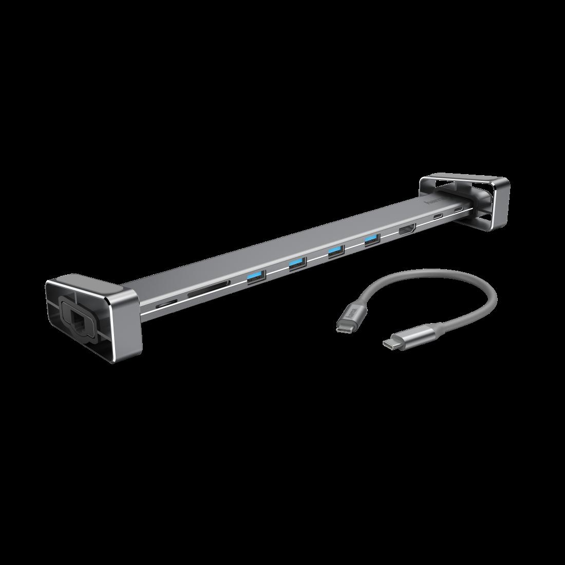 Hama 00200103 hub di interfaccia USB 3.2 Gen 1 3.1 Gen 1 Type-C 5000 Mbit/s Grigio (Hama Connect2Office Basic Hub Universal Pow