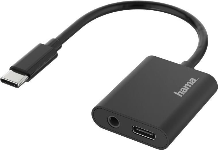 Hama USB Type-C Male to 3.5mm Jack Female & USB-C Female Adapter