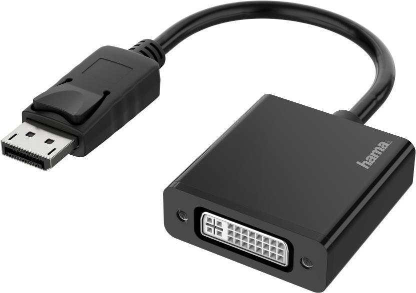 Hama 00200336 cavo e adattatore video DisplayPort DVI-I Nero (Hama 200336 Video-Adapter DisplayPort-)