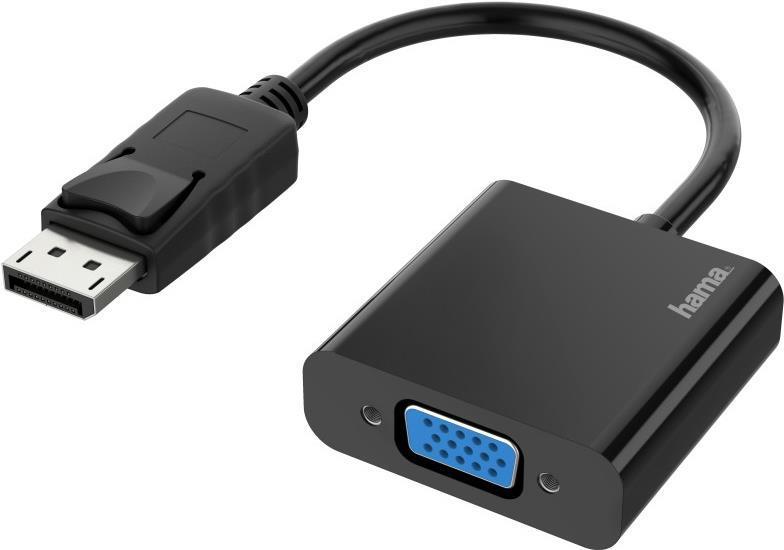 Hama DisplayPort Male to VGA Female Converter Cable Black