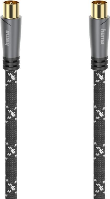 Hama 00205070 cavo coassiale 15 m Nero Grigio