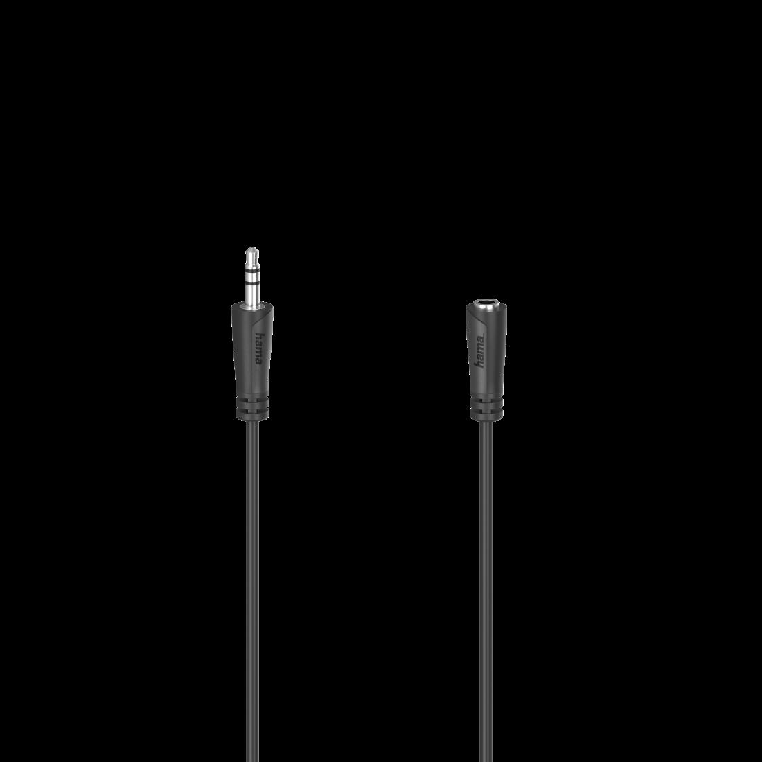 Hama 00205119 cavo audio 15 m 3.5mm Nero (Hama 3.5mm Jack Stereo Cable Male to Female 1.5 Metre)
