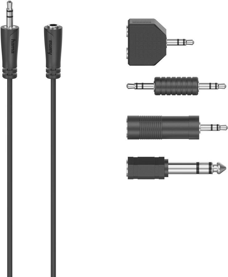 Hama 00205122 lydkabel 2,5 m 3.5mm Sor