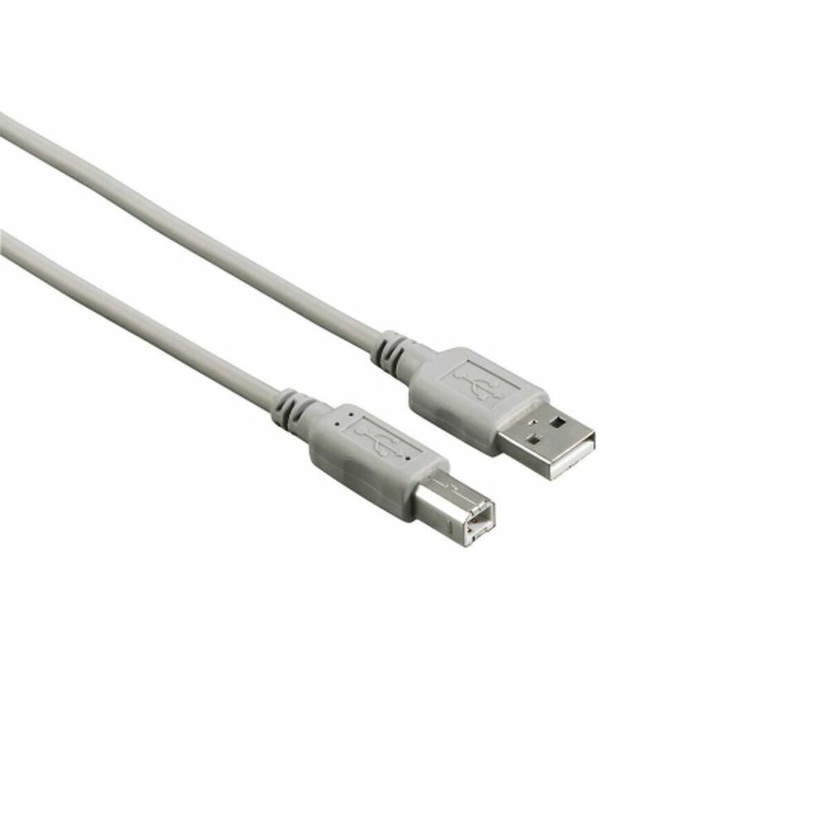 Cavo USB A con USB B Hama 00200900 1,5 m Grigio