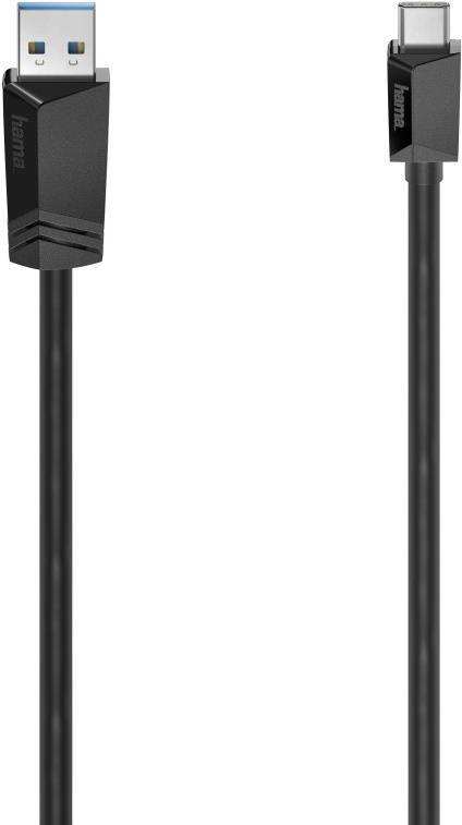 Hama 00200653 cavo USB USB 3.2 Gen 1 3.1 Gen 1 3 m USB C USB A Nero (Hama USB-A to USB-C Cable USB 3.2 Gen1 3 Metre Black)