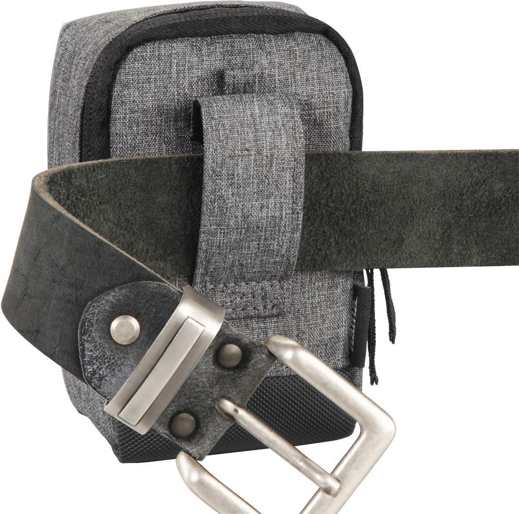Hama Terra Custodia semirigida Grigio (Hama Terra 60H Compact Camera Case Belt Loop Neck Strap Grey 6.5 x 3 x 11 cm Compartment)