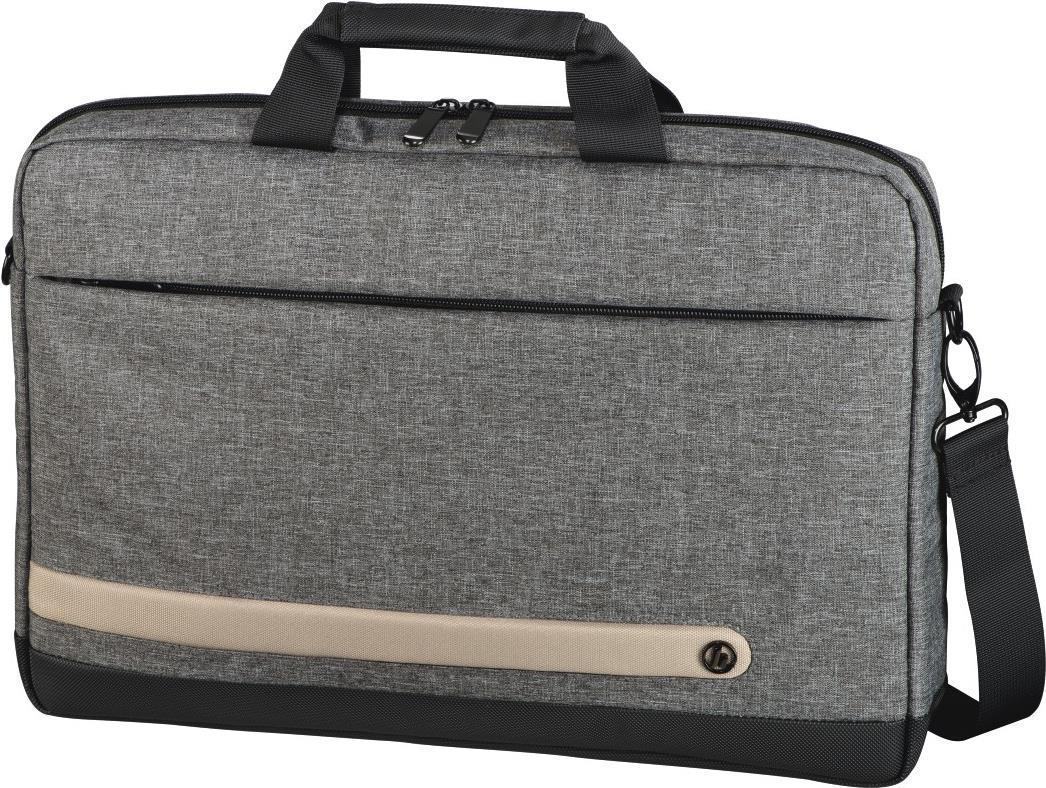 Hama Terra Laptop Bag Up to 13.3 Padded Compartment Spacious Front Pocket Tablet Pocket Trolley Strap Grey