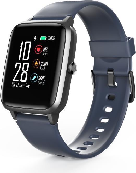Hama Fit Watch 4900 LCD Braccialetto per rilevamento di attività  3,3 cm [1.3] IP68 Nero, Blu (Hama Fit Watch 4900 Fitness Tr