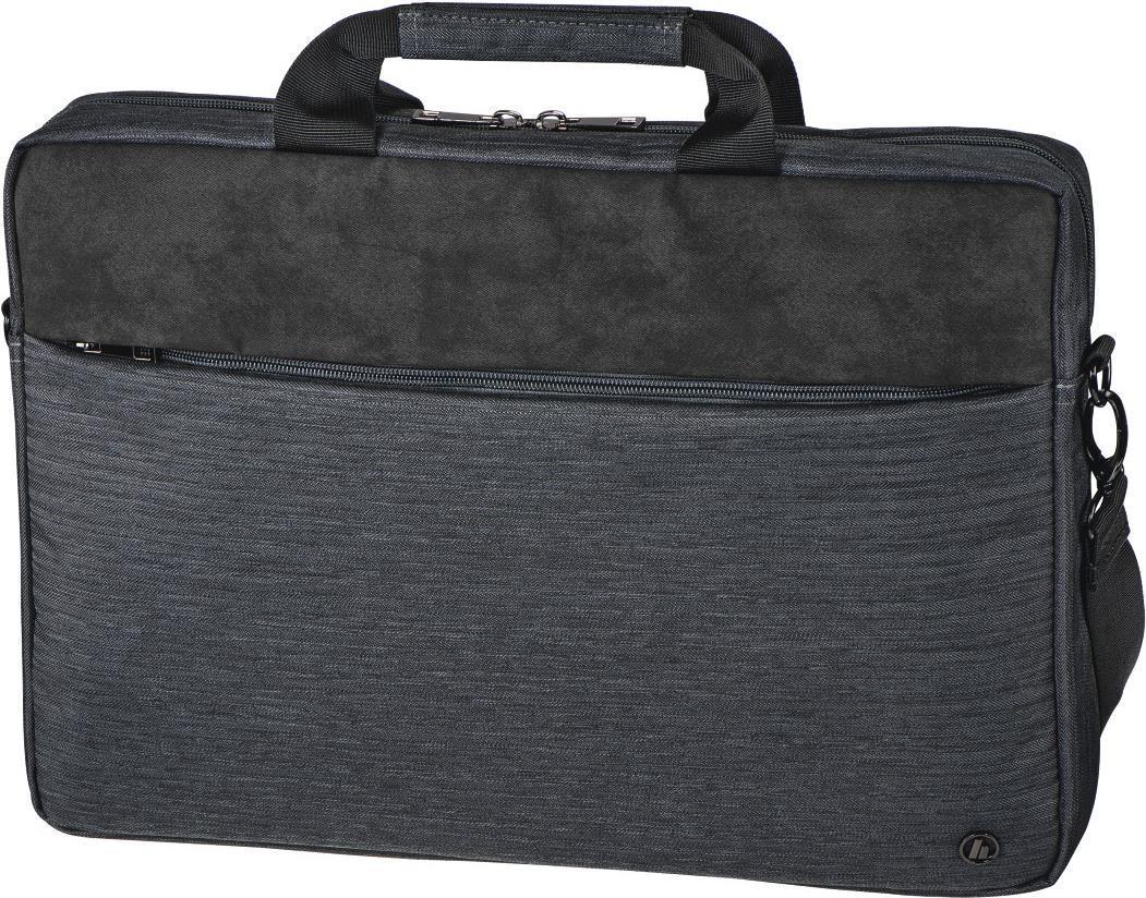 Hama Tayrona Laptop Bag Up to 14.1 Padded Compartment Spacious Front Pocket Tablet Pocket Trolley Strap Dark Grey