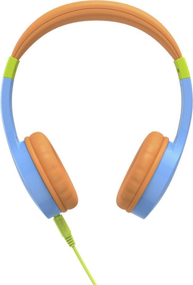 Hama Kids Guard Auricolare Cablato A Padiglione Musica e Chiamate Blu Arancione (Hama Kids Guard Childrens Headset Volume Limit