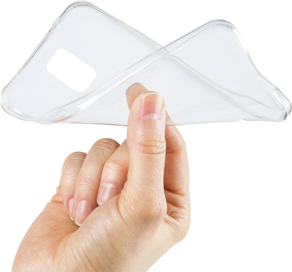 Hama Essential Line "Crystal Clear" - Coperchio posteriore per telefono cellulare - Poliuretano termoplastico (TPU) - trasparen