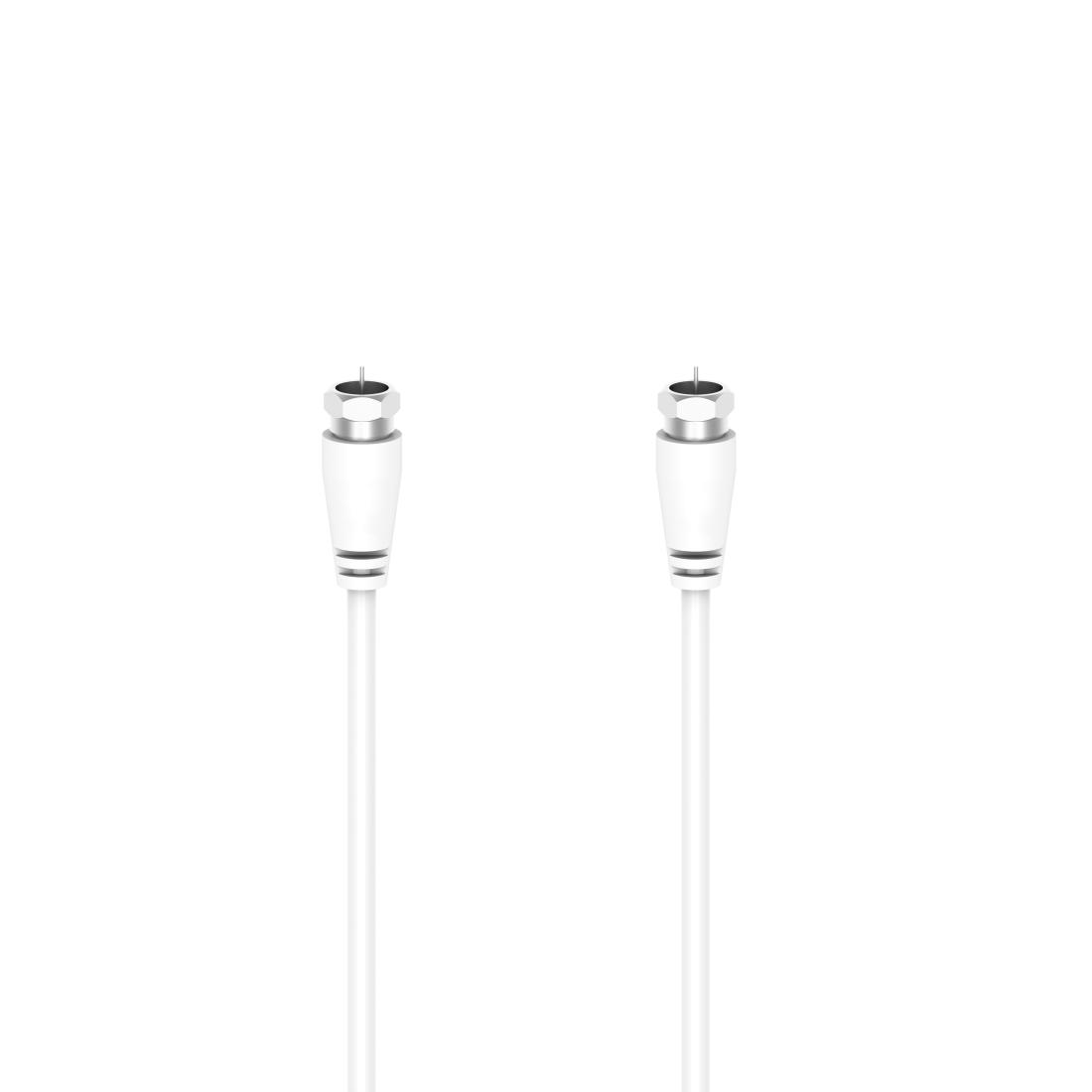 Hama 00305047 cavo coassiale 3 m Tipo F Bianco