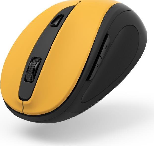 Hama MW-400 V2 Compact Wireless Optical Mouse 6 Buttons 800-1600 DPI Black/Yellow