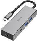HAMA 00200136 USB-C Hub, 4 porte, 2x USB-A, 2x USB-C, USB 3.2 Gen1, 5 Gbit/s