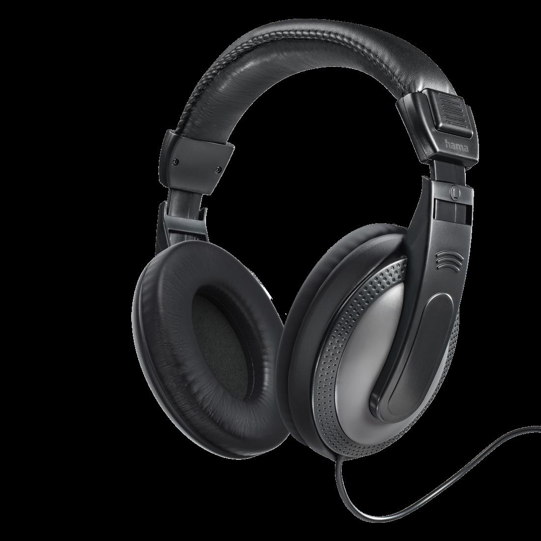Hama Shell Cuffie Cablato A Padiglione MUSICA Nero (Hama ShellTV Headphones, 3.5 mm Jack [6.35mm Adapter], 40mm Drivers, 2m Cab