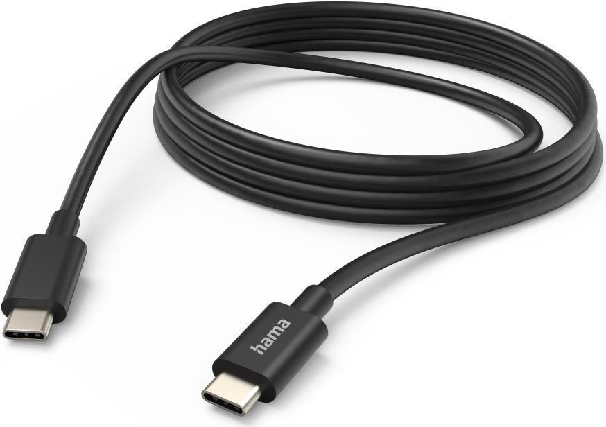 Hama USB-C to USB-C Quick Charging Cable USB 2.0 3 Metre Black
