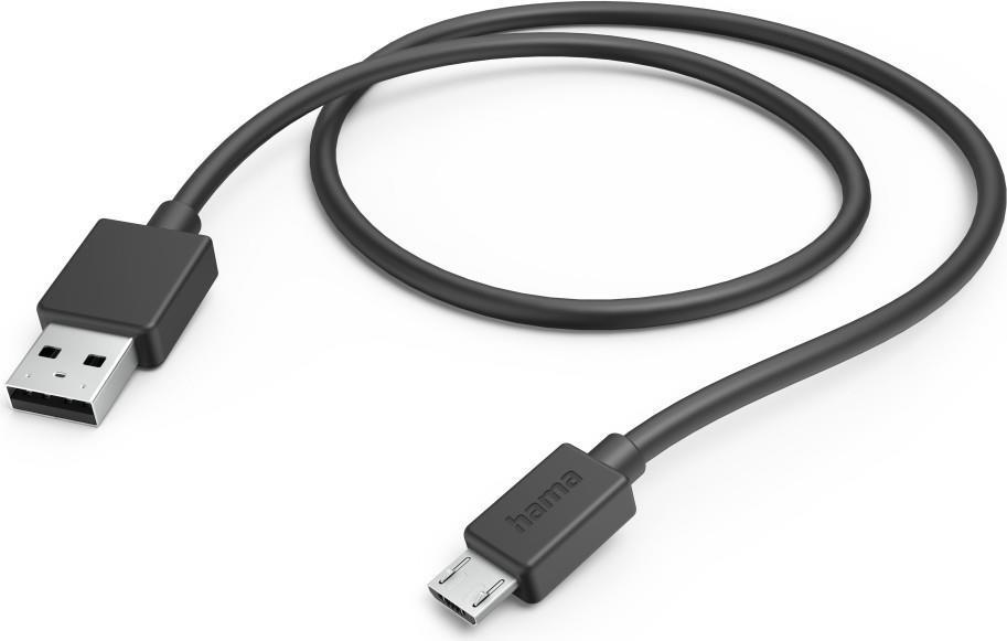 Hama USB-A to Micro USB Quick Charging Cable USB 2.0 1 Metre Black