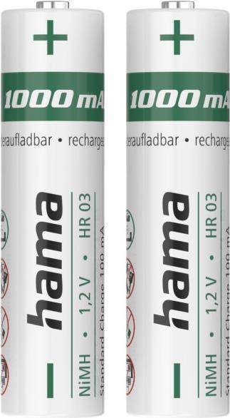 Hama 00223523 batteria per uso domestico Batteria ricaricabile Mini Stilo AAA Nichel-Metallo Idruro (NiMH)