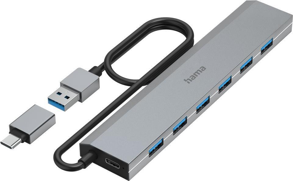 Hama USB-Hub, 7 Ports, USB 3.2 Gen1, 5