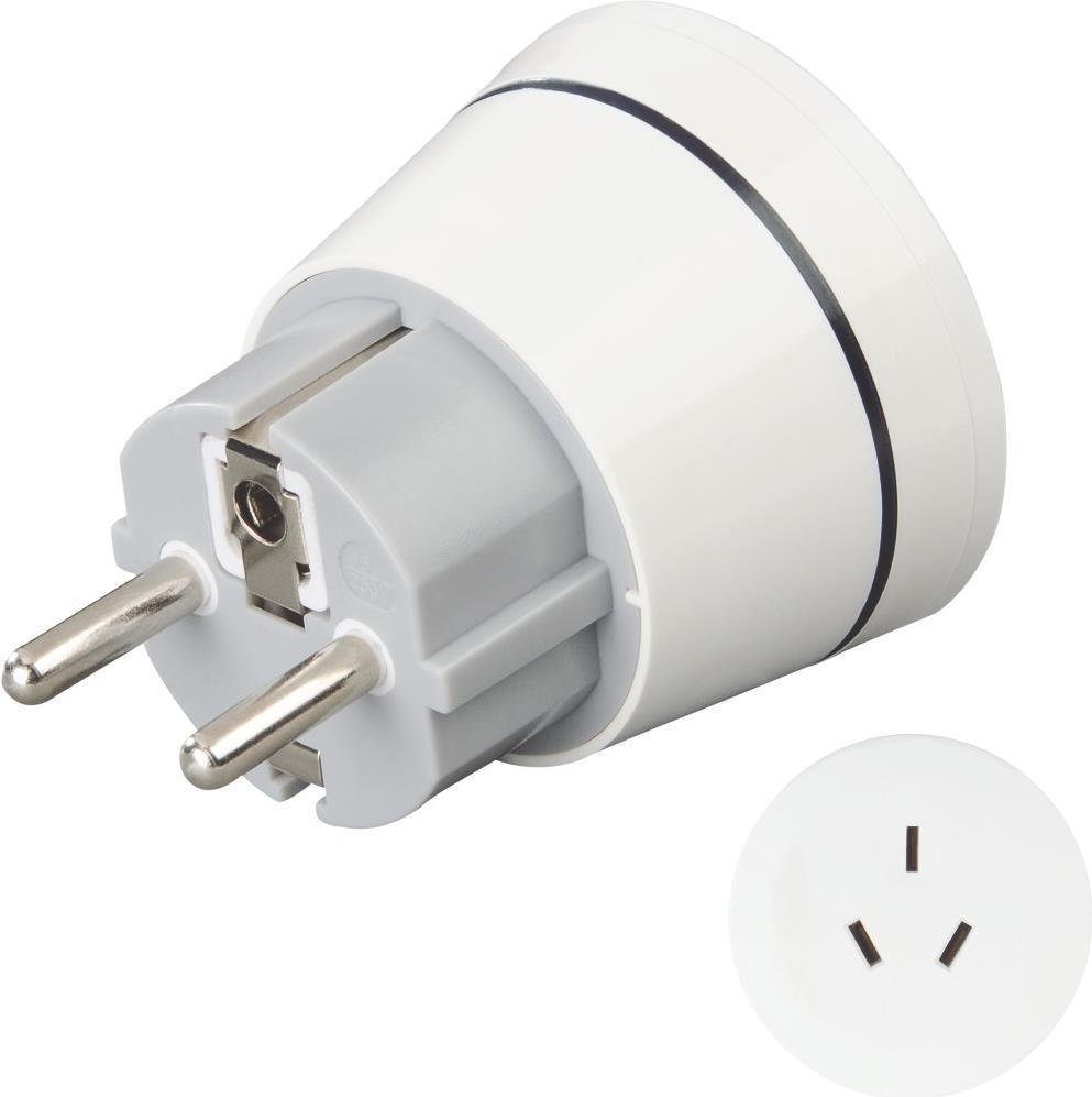 Hama 00223453 adattatore per presa di corrente Tipo E/F ibrido Tipo I (AU) Bianco