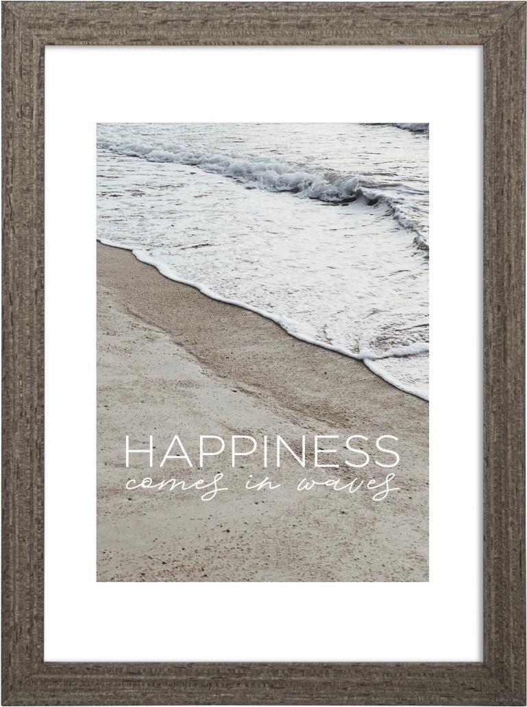 Waves Hama - Glass - Pannelli MDF - Grey -Brown - Frame singola - Tabella - Wall - 7 x 10 cm - rettangolare (00193090)