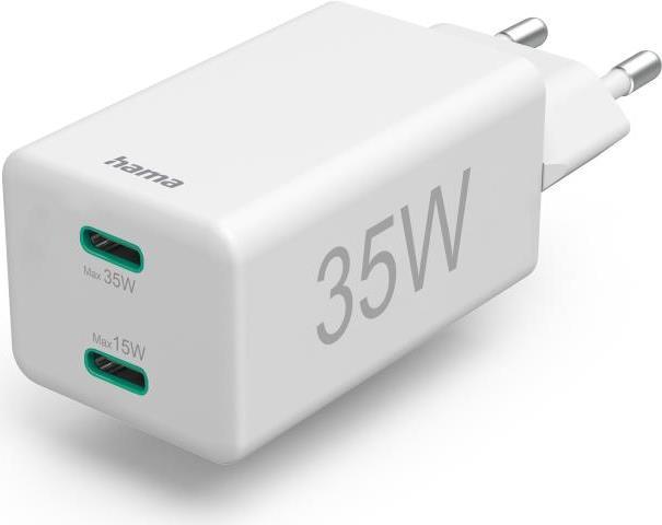 Caricatore HAMA 00201694 per dispositivi mobili Indoor bianco (00201694)