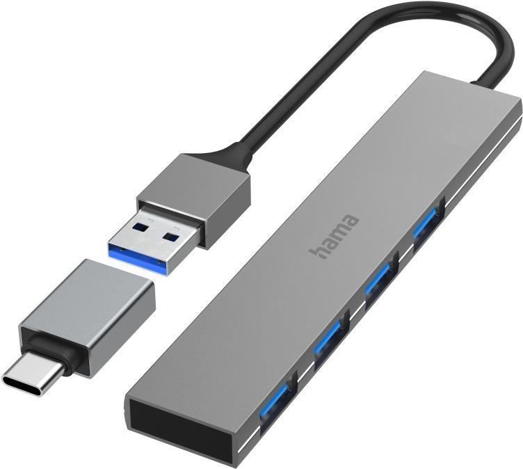 hama hub USB ultra sottile 4 porte