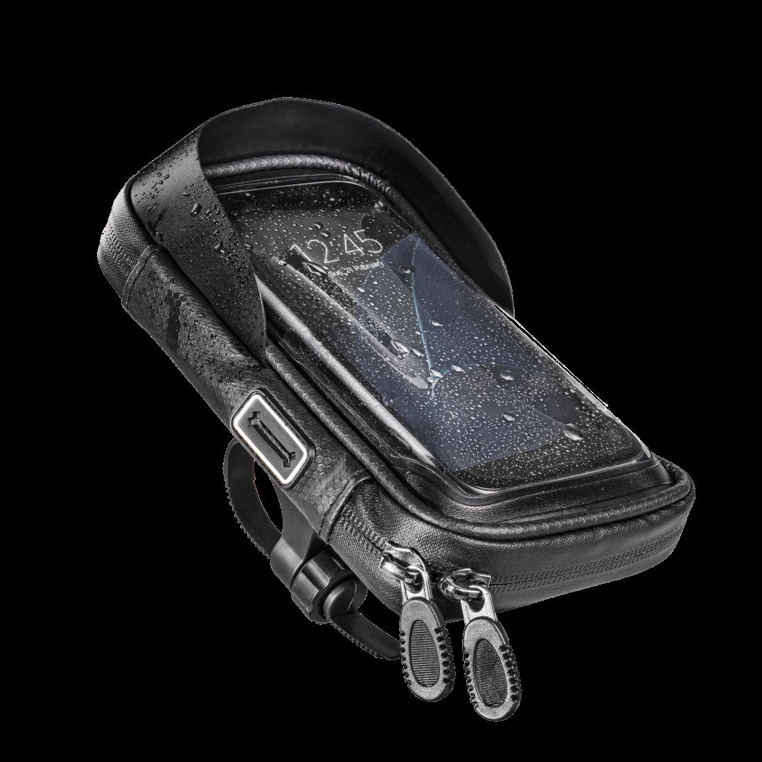 Borsa Hama per bicicletta/moto per cellulare girevole a 360 gradi idrorepellente (00201973)
