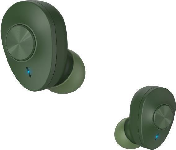 Hama Freedom Buddy Bluetooth Earbuds with Mic Bass Boost True Wireless Touch Control Voice Control Charging Case Green
