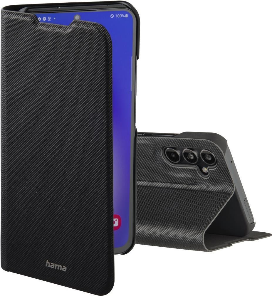 Custodia per Galaxy A54 5G, Colore Nero, con Porta Carte e Stand Integrato