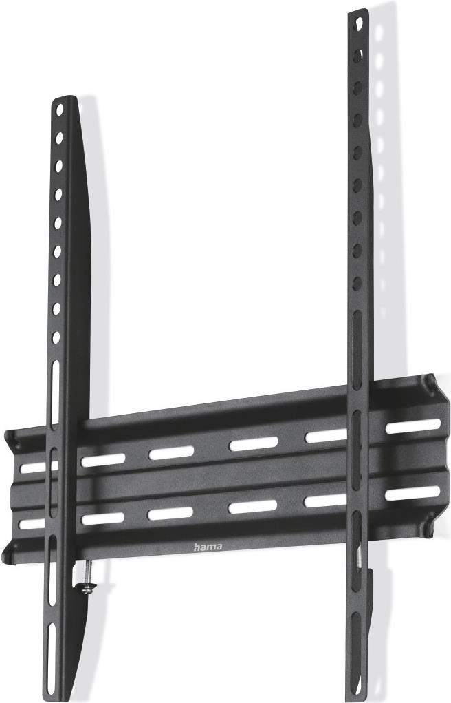 Hama 00220809 Supporto TV a parete 165,1 cm [65] Nero (00220809 - Hama TV Wall Bracket Rigid 165 cm [65] to 35 kg Wall Spacing