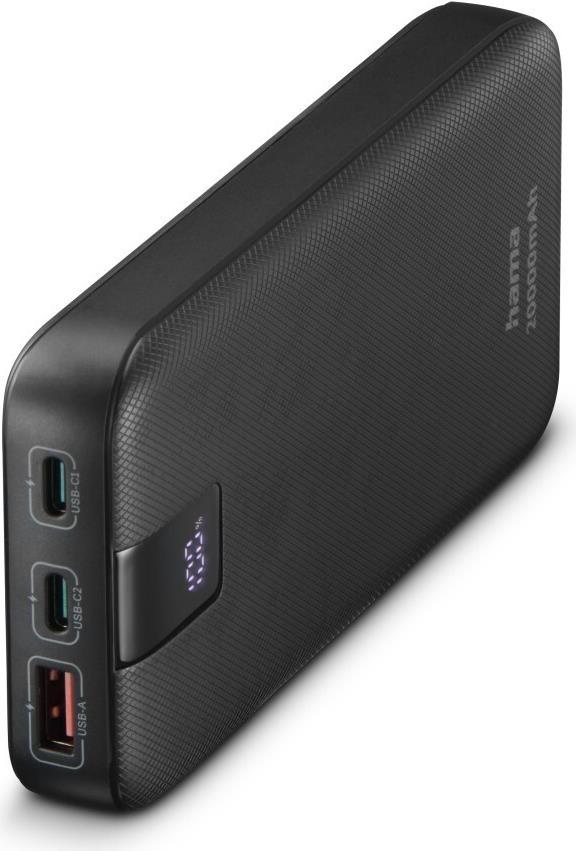 Hama 00201719 batteria portatile Polimeri di litio LiPo 20000 mAh Antracite (Hama PD 20 20000mAh Fast Charge Powerbank USB-A 2x