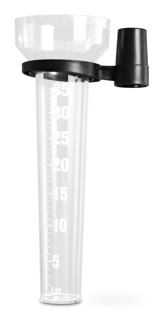 Hama 00185863 pluviometro 3,5 cm Nero, Trasparente