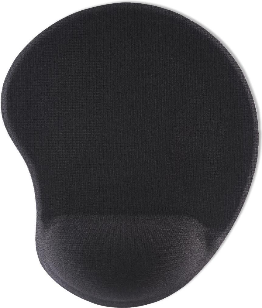 Hama Ergo Mouse Pad Memory Foam Wrist Rest Non-Slip Base 215 x 255 x 21 mm Black