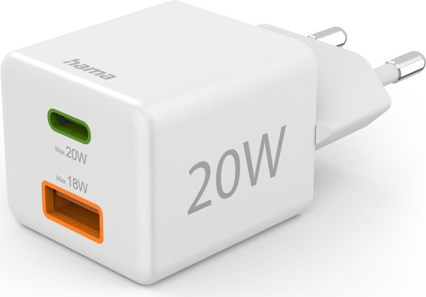 adattatore di ricarica hama 20W bianco