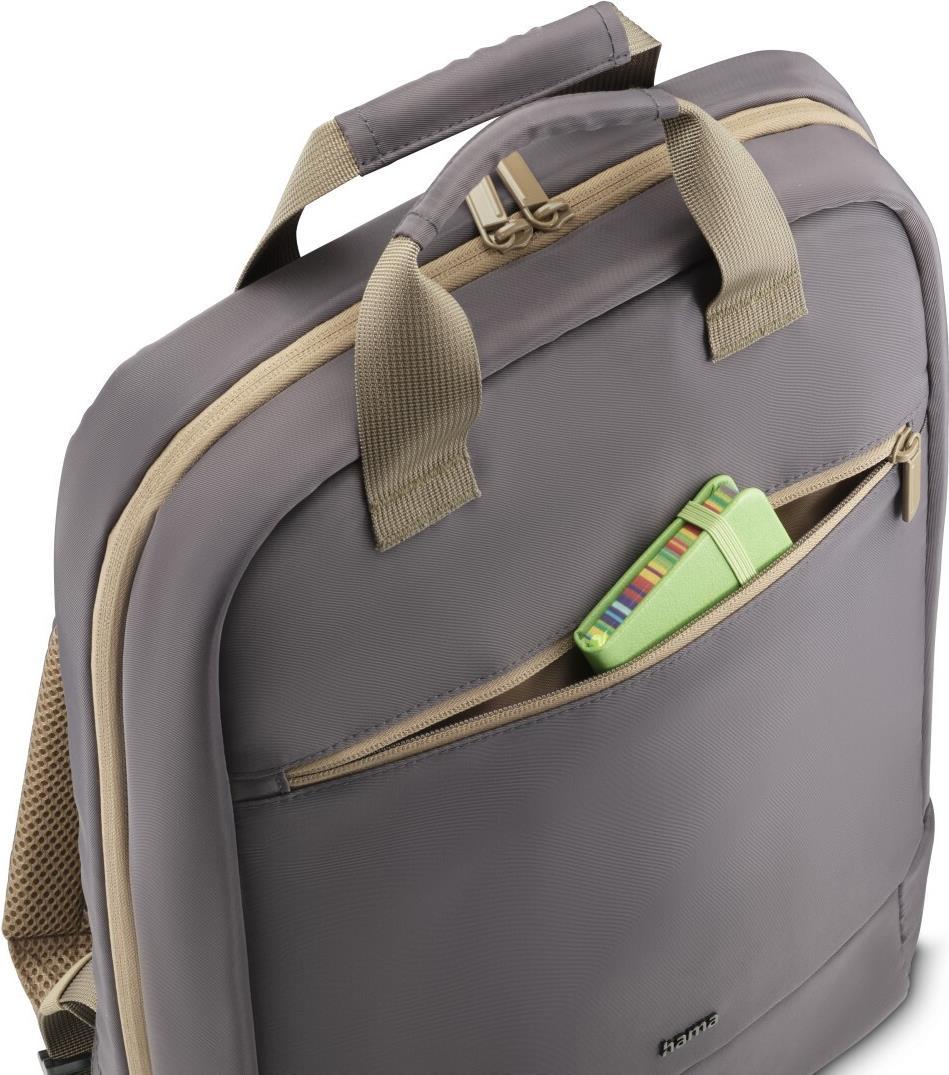 Hama 00222055 zaino Antracite Beige Poliestere riciclato