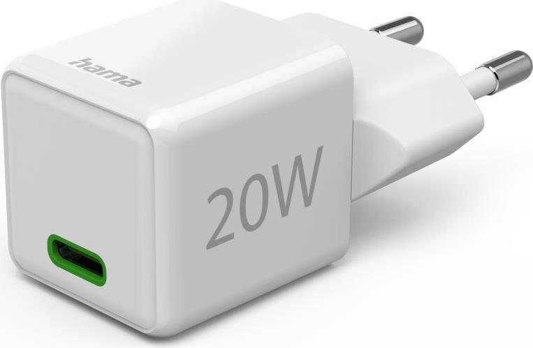 HAMA Fast Charger USB-C PD 20W White