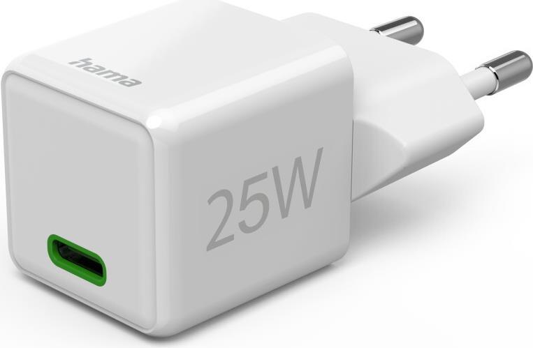 HAMA Mini Fast Charger USB-C PD 25W Wh